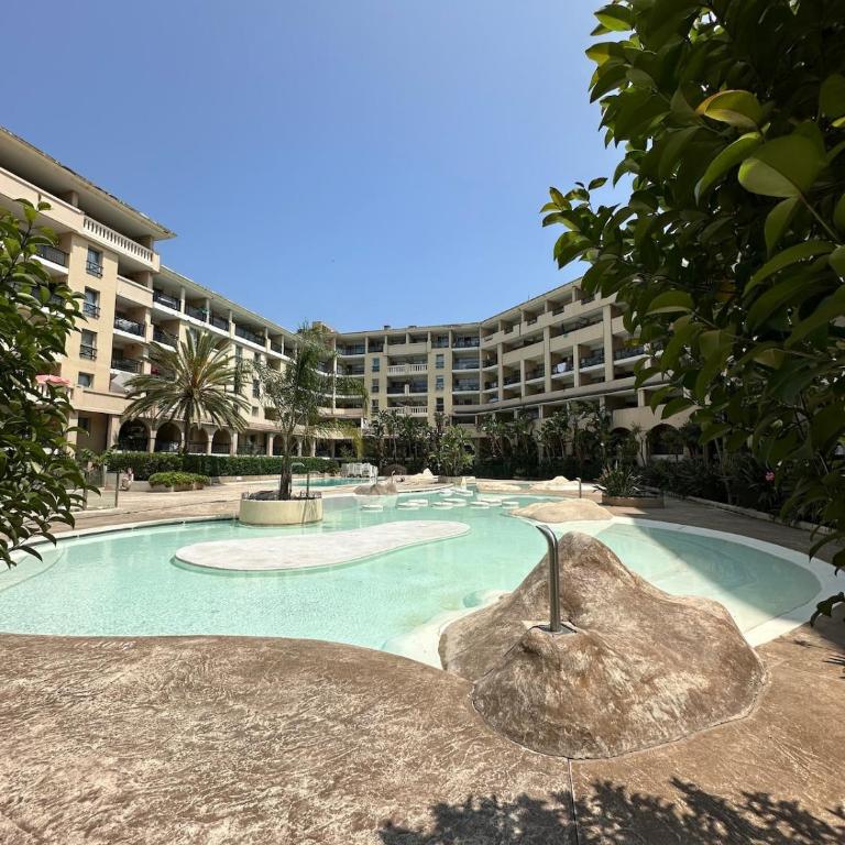 Studio avec terrasse, piscine, accès direct plage - Appartement 1 Chambre - 5
