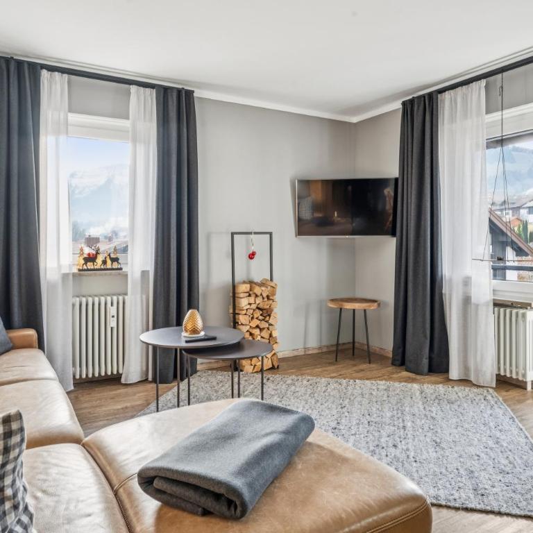 JausZeit - 2 Schlafzimmer - inkl Oberstaufen Plus - Apartment mit 2 Schlafzimmern und Bergblick - 2