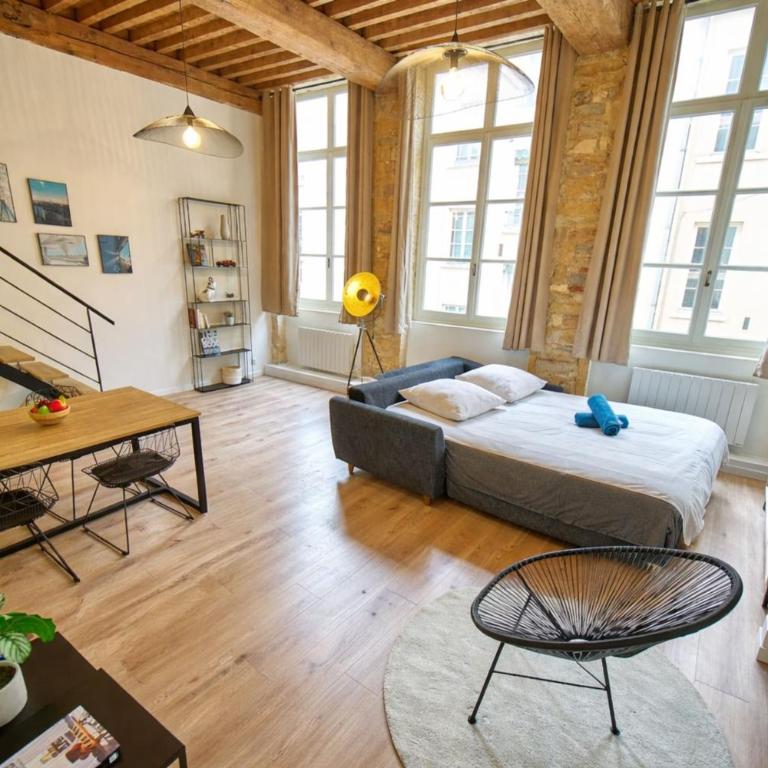 Canut apartment Lyonnais charm in Croix-Rousse - Apartment - 4
