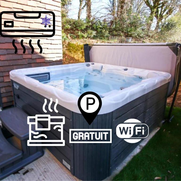 Bella, Jacuzzi Partagé & Parking avec Borne de Recharge Voiture Electrique - Apartamento de 1 dormitorio - 1