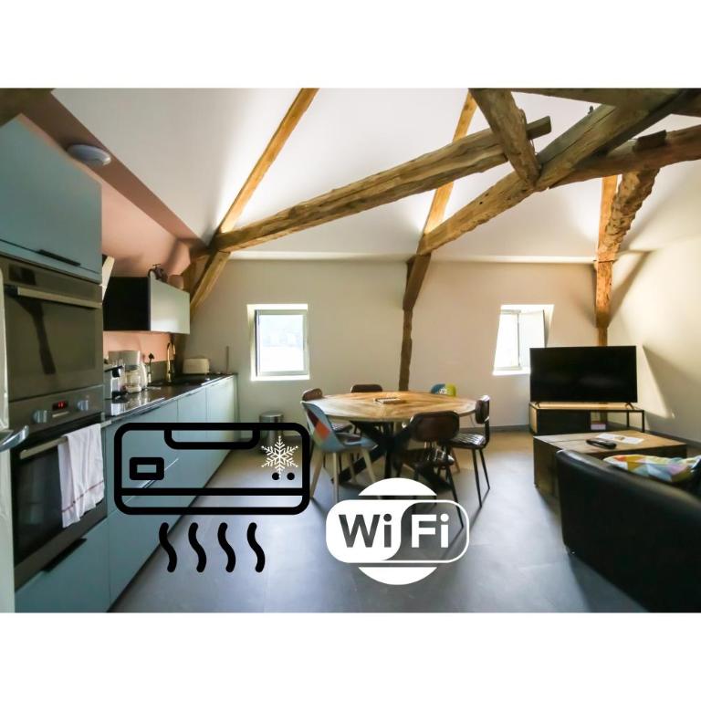 Le Remarquable , appartement avec climatisation - Two-Bedroom Apartment - 1