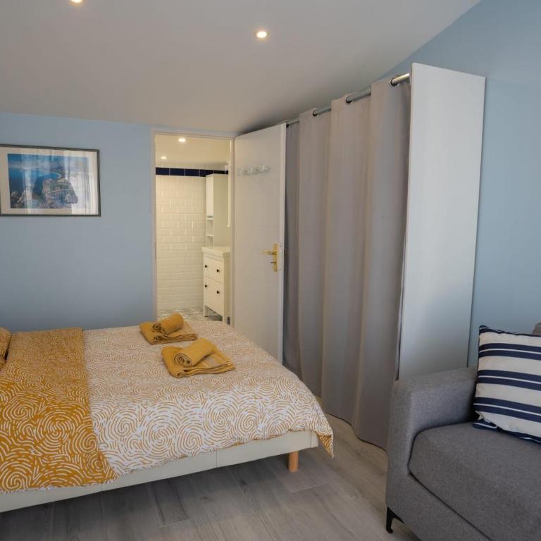 Riboleys - Villa 10 personnes avec piscine privée à 200m de la mer - Villa con 1 Camera da Letto - 11