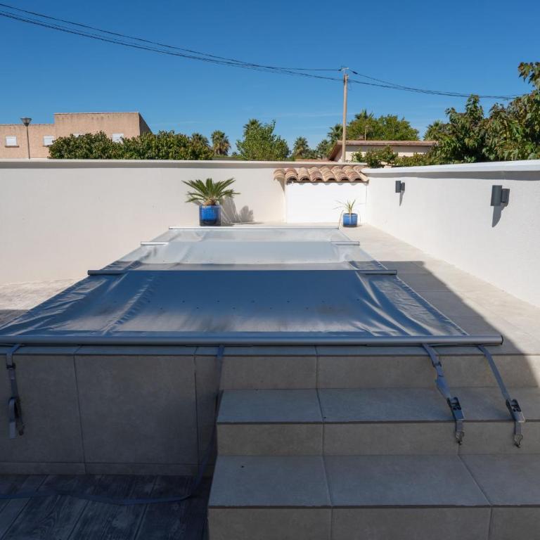Riboleys - Villa 10 personnes avec piscine privée à 200m de la mer - Villa con 1 Camera da Letto - 39