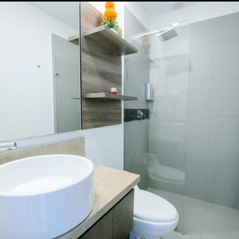 Apartamento con salida privada a la playa en Morros, Cartagena - One-Bedroom Apartment - 11
