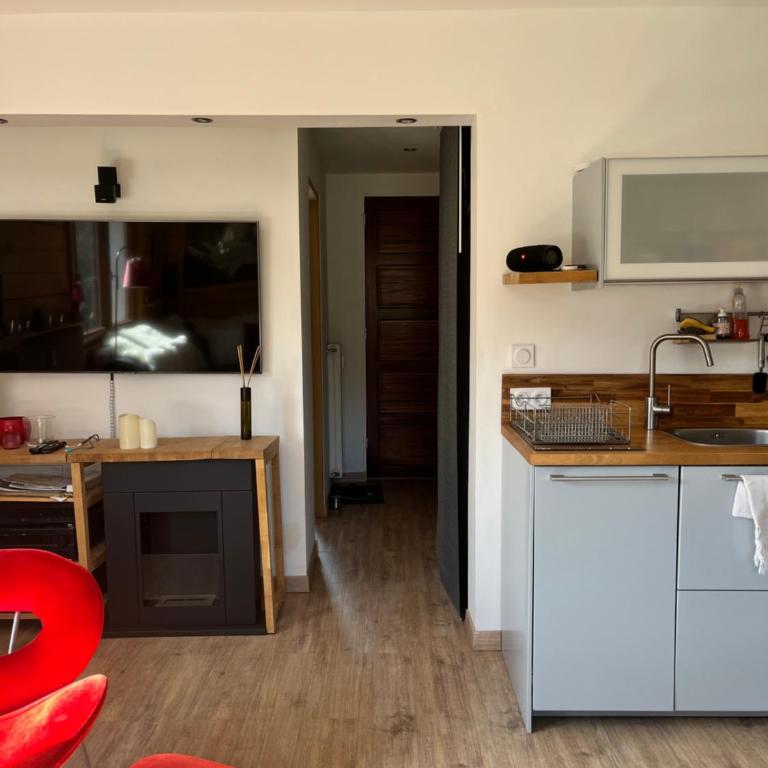 Auron Chaleureux 2pieces au calme vue Montagne ensoleillé Renové Les Mouflons - Appartement 1 Chambre - 4