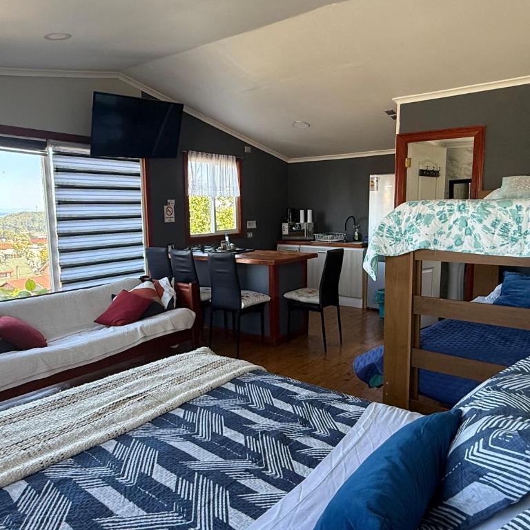 Hostal y Cabañas Mirando al Mar - Studio Apartment with Sea View - 6