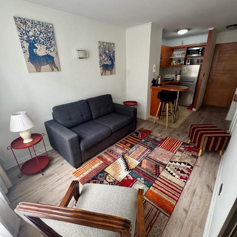 Departamento Céntrico Santiago, cama matrimonial - One-Bedroom Apartment - 1