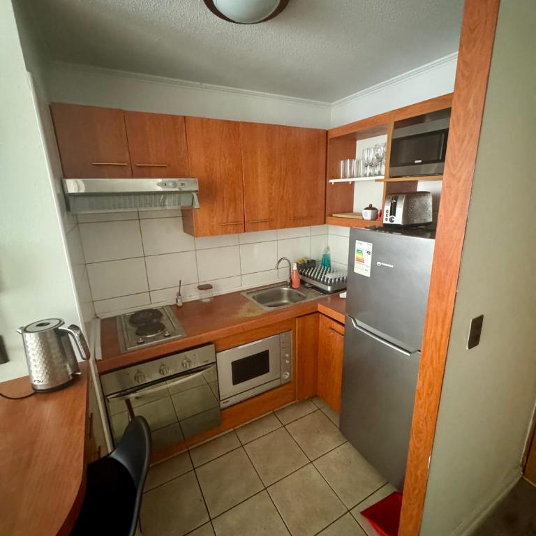 Departamento Céntrico Santiago, cama matrimonial - One-Bedroom Apartment - 9