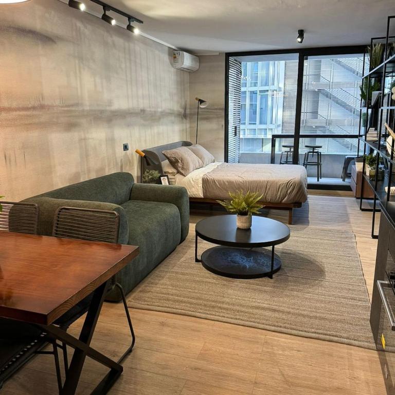 Moderno estudio con aire acondicionado y estacionamiento - One-Bedroom Apartment - 4