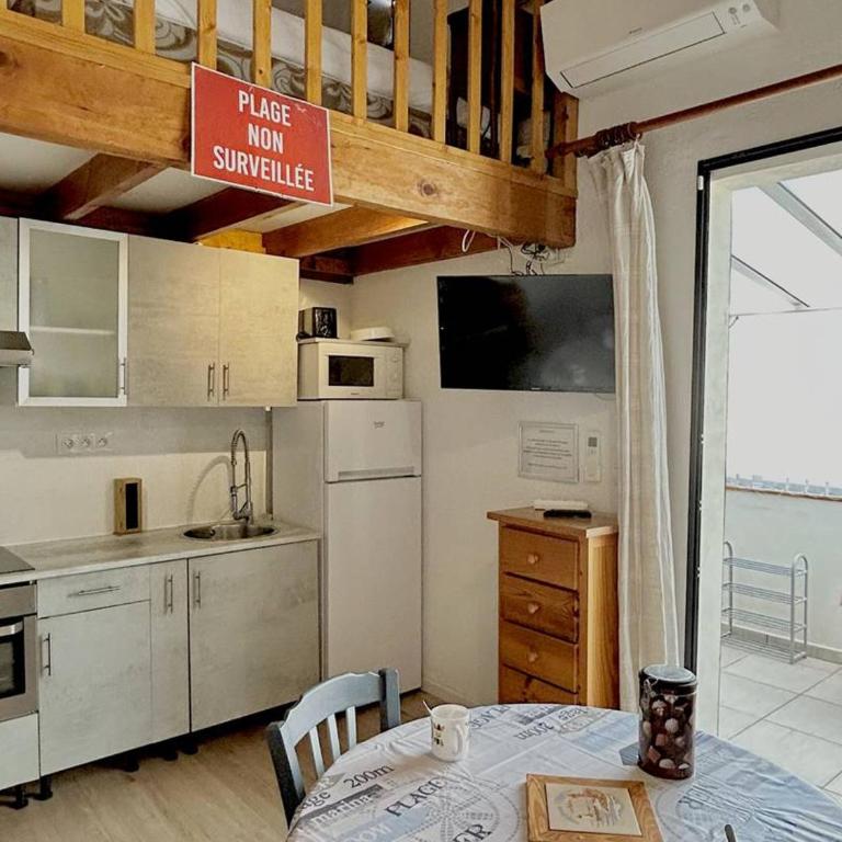 Appartement T2 climatisé avec mezzanine, loggia et accès direct à la plage - FR-1-529-26 - Appartamento - 8