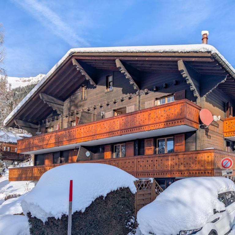 Grand duplex, charme, cheminée & balcon Diablerets - Apartment mit 4 Schlafzimmern - 41