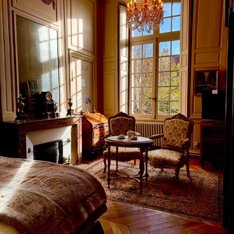 L'Hotel de Panette, Un exceptionnel château en coeur de ville - parking privé cour - Chambre Double « Picard de Phélippeaux » - 11