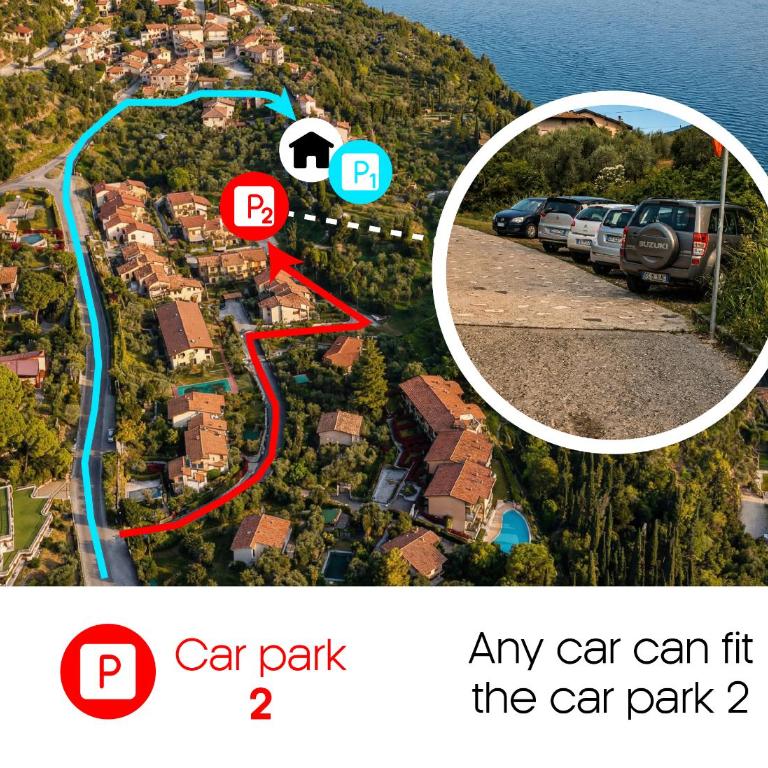Altavista - Vista lago panoramica 180 gradi - Appartamento con 2 Camere da Letto - 4