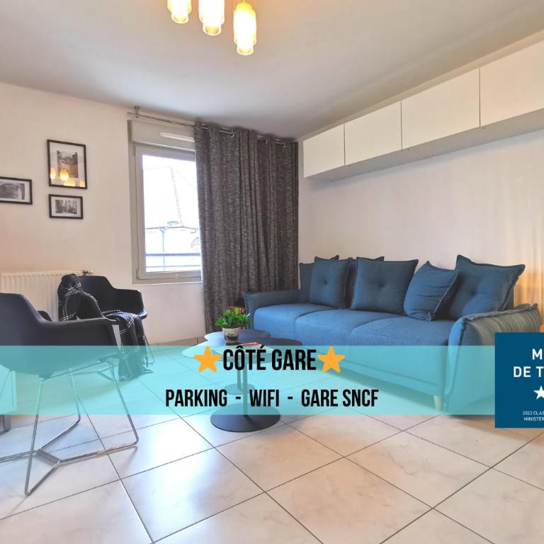 CÔTÉ GARE - Gare - Centre-ville - Wifi - Terrasse - One-Bedroom Apartment - 1