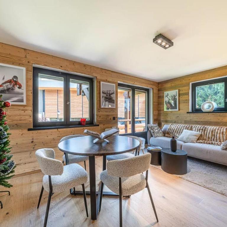 Lara Megeve Jaillet proche du village Parking - Two-Bedroom Apartment with Balcony - 8