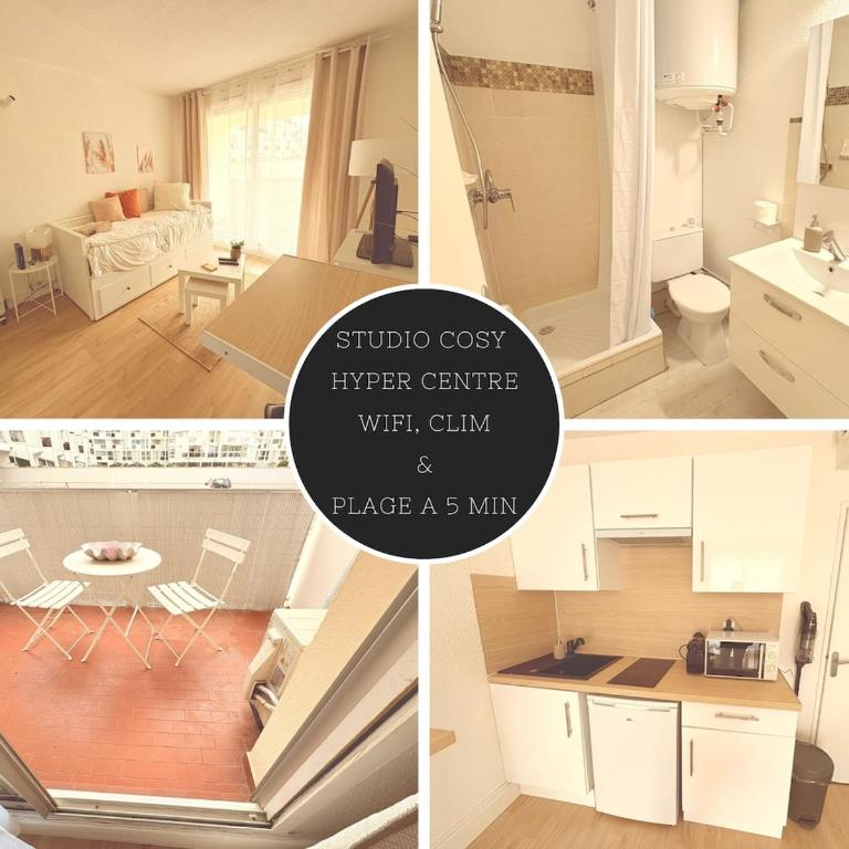 Studio avec balcon, centre-ville, clim, wifi & plage - Estudio - 2