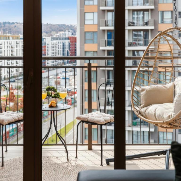 BW Aurora Prime PS4 Free Parking and Terrace - Two-Bedroom Deluxe Apartment with Balcony - 21