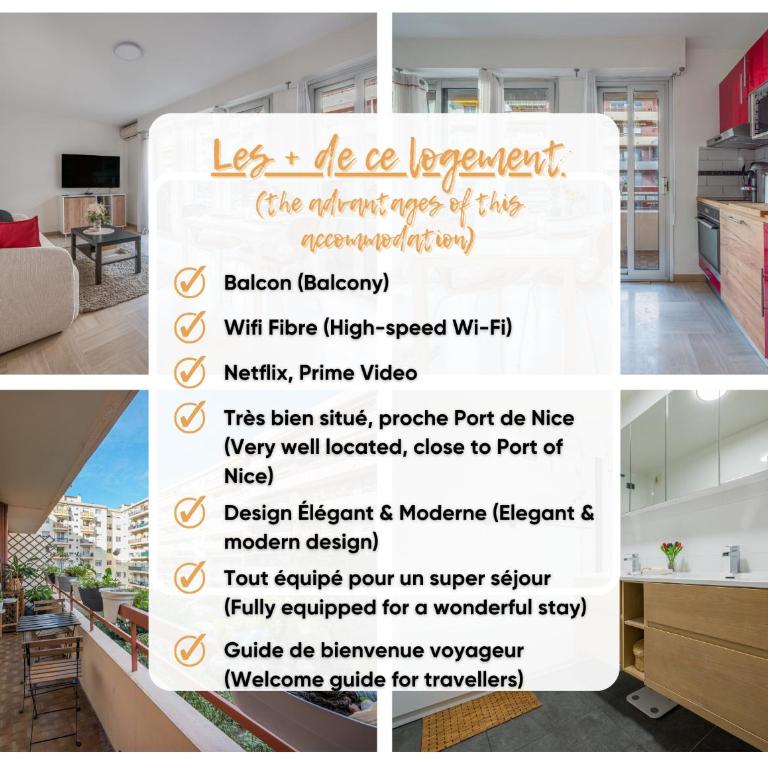 Le Balcon d'Azur - proche Port et gare Nice Riquier - Appartement 2 Chambres - 38