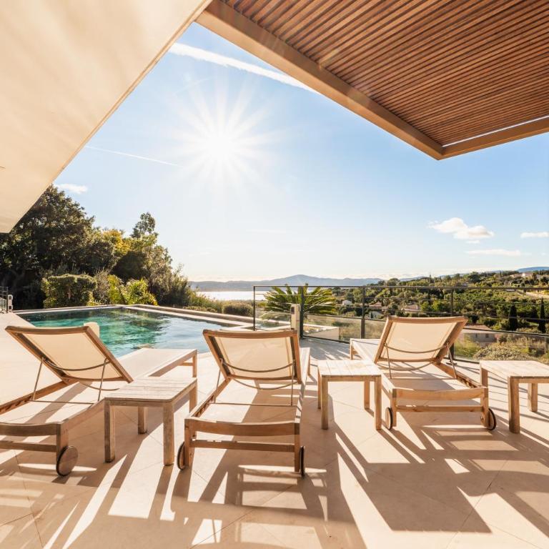 Villa de prestige avec piscine et vue mer 10 personnes Grimaud - Villa mit Meerblick - 3