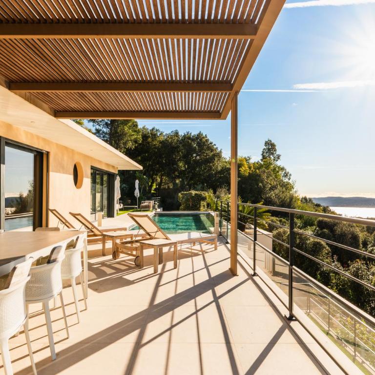 Villa de prestige avec piscine et vue mer 10 personnes Grimaud - Villa mit Meerblick - 1