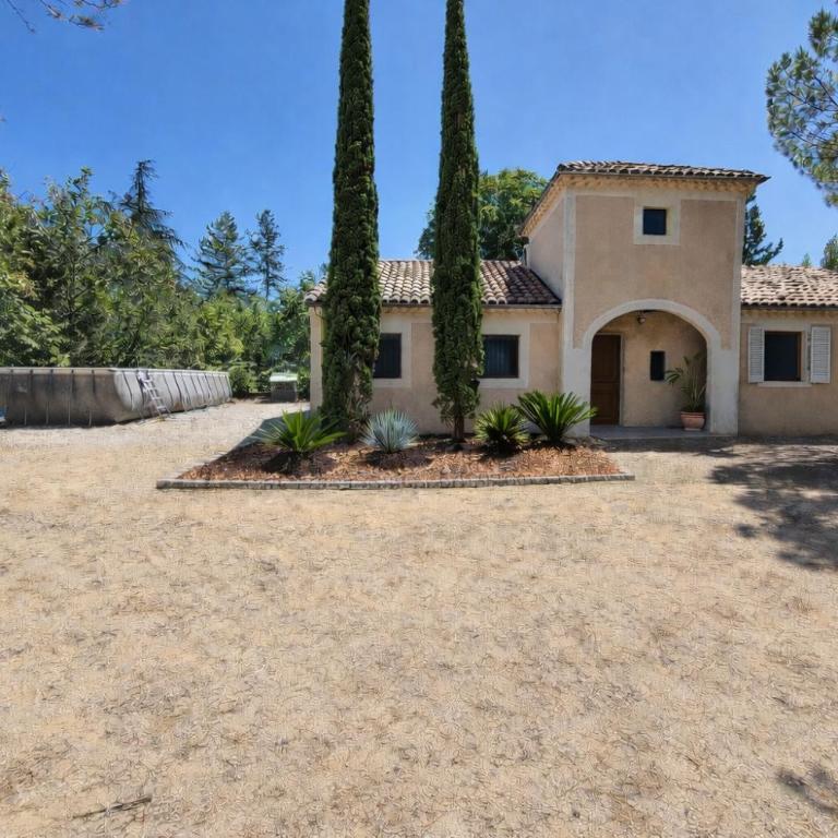 Chez Nathan et Anaïs, Meublé de tourisme classé 3 étoiles, Clim, piscine, rivière - Maison 3 Chambres - 1