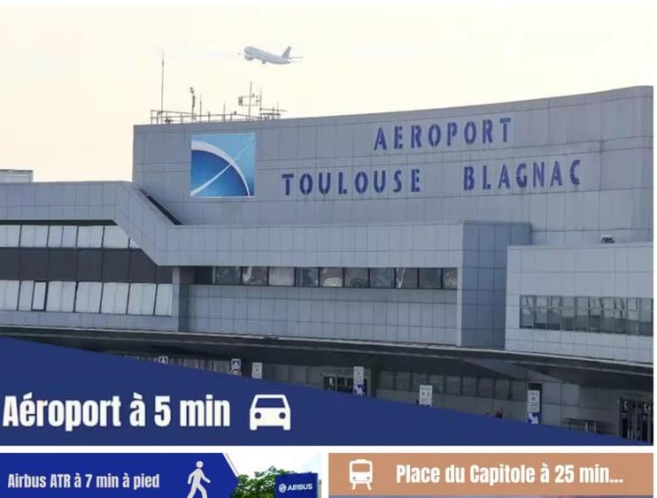 Studio Toulouse Aéroport - Piscine Sauna Fitness - Apartment mit 1 Schlafzimmer - 6