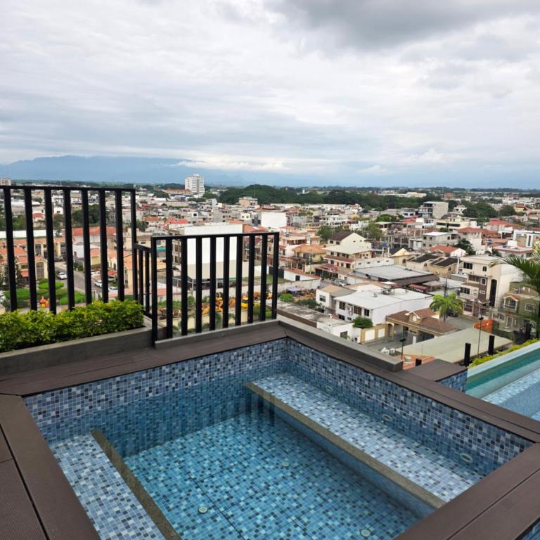Greenport Plaza De lujo, 3 camas, piscina, jacuzzi, crucitas mejor sector, cerca de todo - Two-Bedroom Deluxe Apartment with Balcony - 38