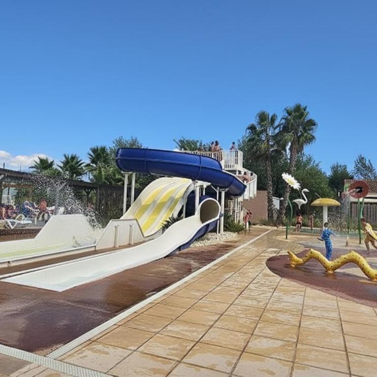 Mobil-home Évasion Valras tout confort 40 m2 - Camping Les Sables du Midi Valras-Plage - Bungalow mit 3 Schlafzimmern - 92