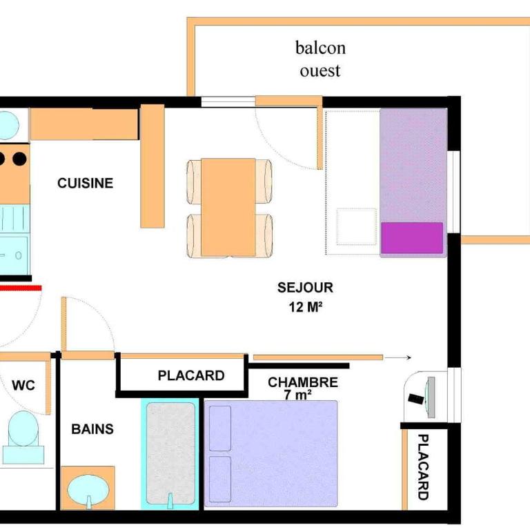 Appartement cosy 4 pers, au pied des pistes avec Wifi gratuit - FR-1-508-317 - Appartement - 5