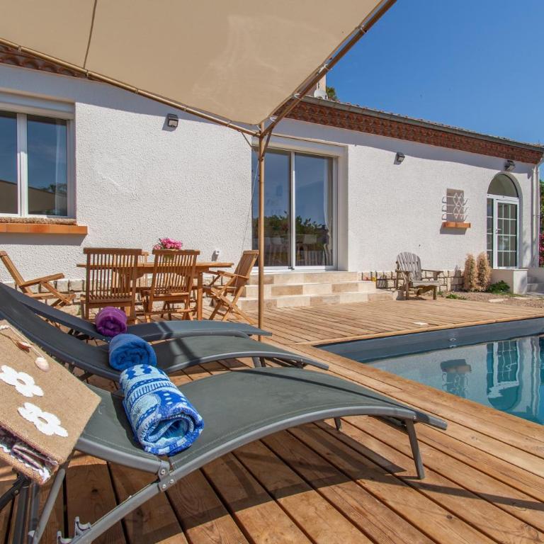 Frontignan, villa Azzura, piscine - Villa avec Piscine Privée - 3