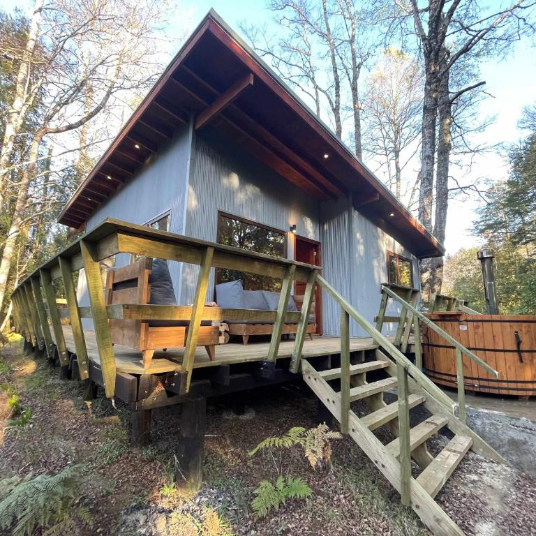 BUHO Cabin Oak BBQ Washer Wood Hot Tub Wifi - Bungalow - 12