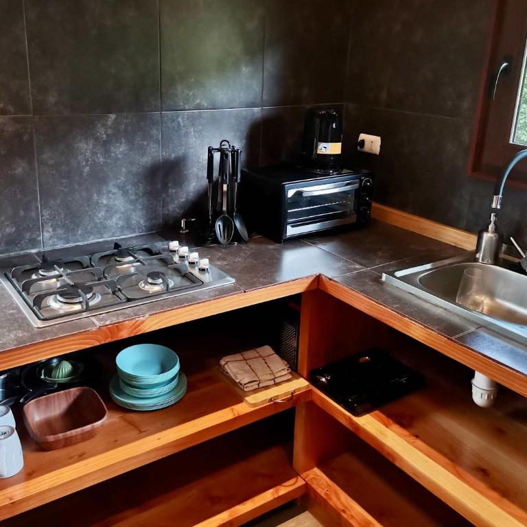 BUHO Cabin Oak BBQ Washer Wood Hot Tub Wifi - Bungalow - 25