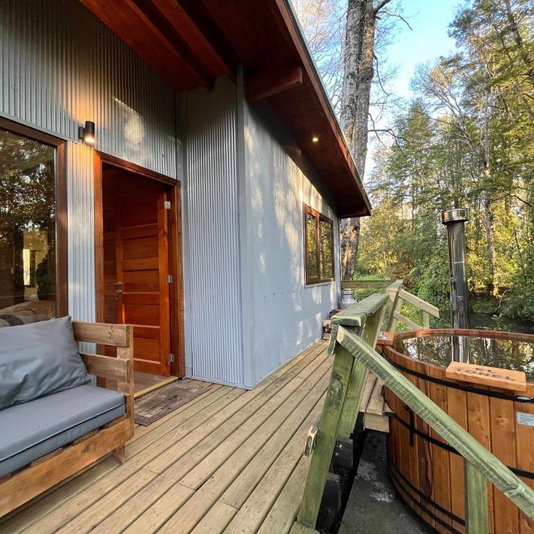 BUHO Cabin Oak BBQ Washer Wood Hot Tub Wifi - Bungalow - 1