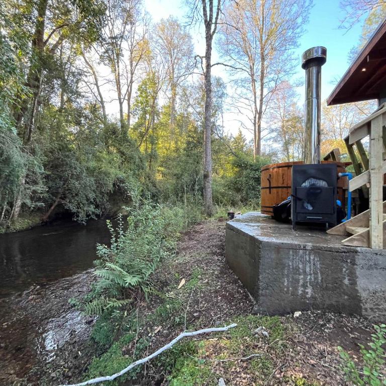 BUHO Cabin Oak BBQ Washer Wood Hot Tub Wifi - Bungalow - 42