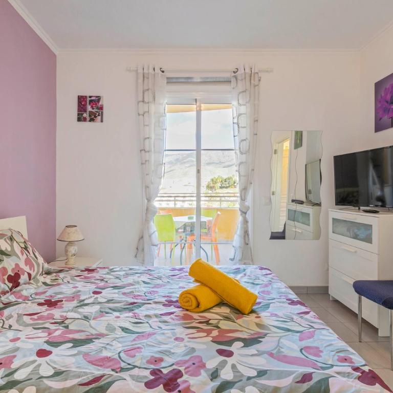 Cozy 1BR Near Beach Orlando Complex Costa Adeje - Apartamento de 1 dormitorio con balcón y vistas a la montaña - 14