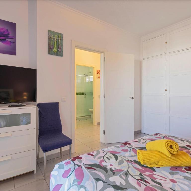 Cozy 1BR Near Beach Orlando Complex Costa Adeje - Apartamento de 1 dormitorio con balcón y vistas a la montaña - 30