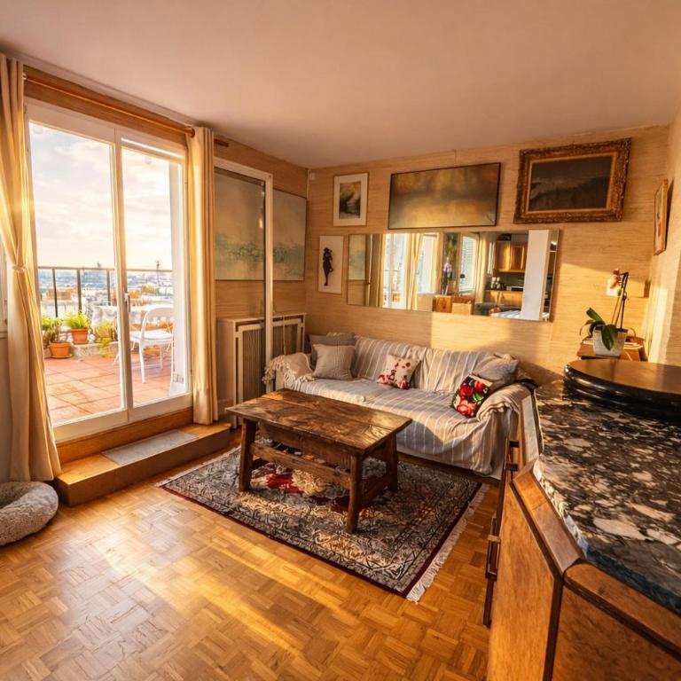 Vue Exceptionnelle & Terrasse - Appartement Vintage chez une Parisienne - Appartement 1 Chambre - 2
