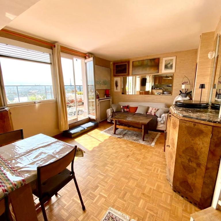 Vue Exceptionnelle & Terrasse - Appartement Vintage chez une Parisienne - Appartement 1 Chambre - 16