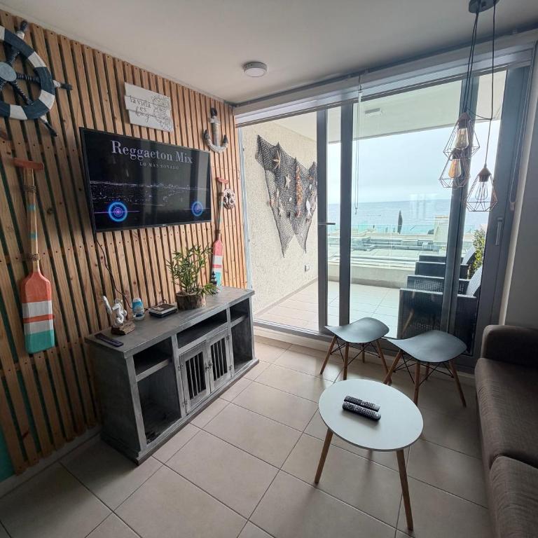 Bello departamento Frente al mar- Concon - Costa Higuerillas - One-Bedroom Apartment - 1
