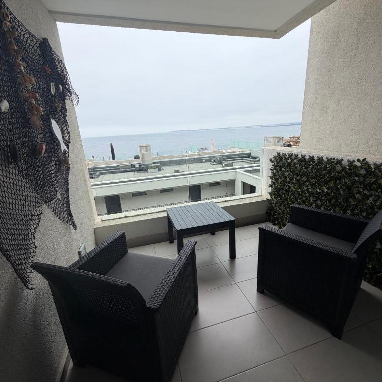 Bello departamento Frente al mar- Concon - Costa Higuerillas - One-Bedroom Apartment - 9