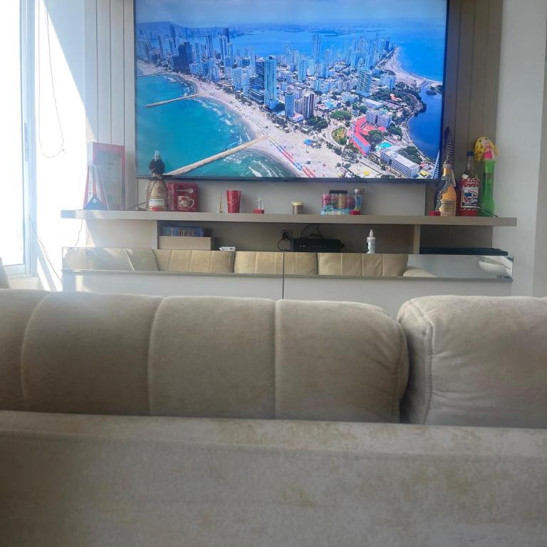 El encanto de Cartagena - Three-Bedroom Premium Apartment with Balcony - 31