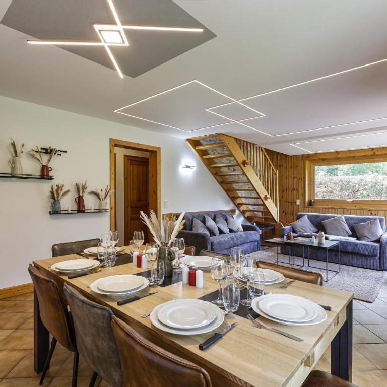 Arve - Chalet 4CH Jardin Nature Vues BBQ Poele - Chalet - 6