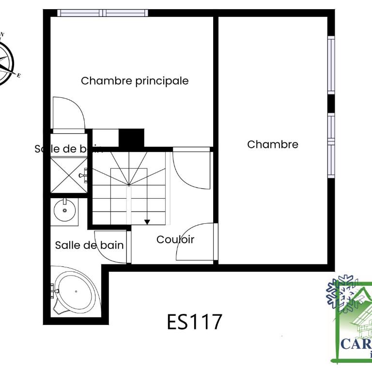 ES117 - Duplex 6 pers pied de pistes - Apartamento de 2 dormitorios con balcón - 20