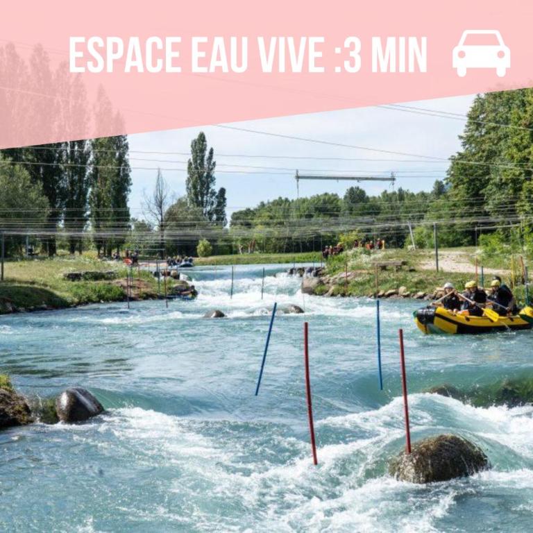 Studio L'éclat vue sur rhône, CNPE, accès direct via rhona, clim - Studio Deluxe - 16