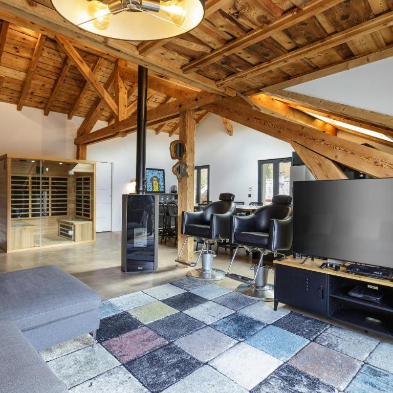 Flocon - Loft Moderne 8pax Sauna Poele Vues Garage - Loft - 2