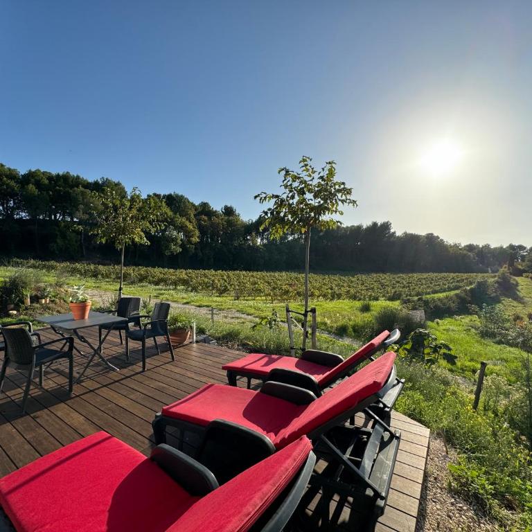 Ermitage Saint Quinis - le Ponant, maison en bois eco ondes - Appartement 1 Chambre - 17