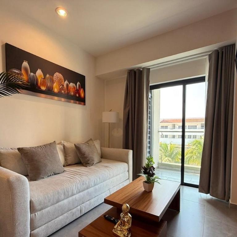 Departamento en Mazatlán en Zona Dorada cerca de la Playa pública Alberca climatizada 2 hab - Two-Bedroom Apartment with Balcony - 25