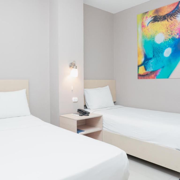 Ribai Hotels -Riohacha - Habitación Doble Estándar - 2 camas - 3