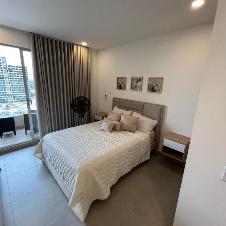 Apartamento frente al mar- edificio santa marina - One-Bedroom Apartment with Sea View and Balcony - 3