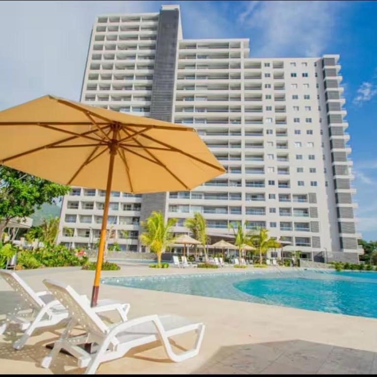 Apartamento frente al mar- edificio santa marina - One-Bedroom Apartment with Sea View and Balcony - 7